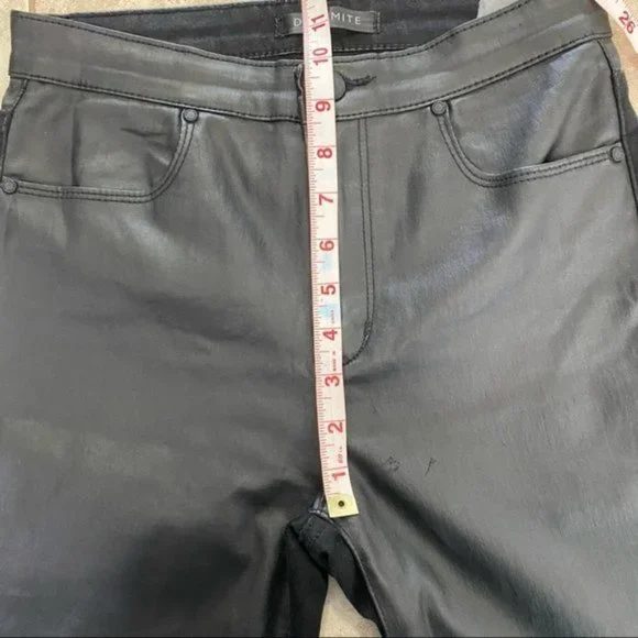 Dynamite Black Faux Leather Pants - Picture 7 of 9